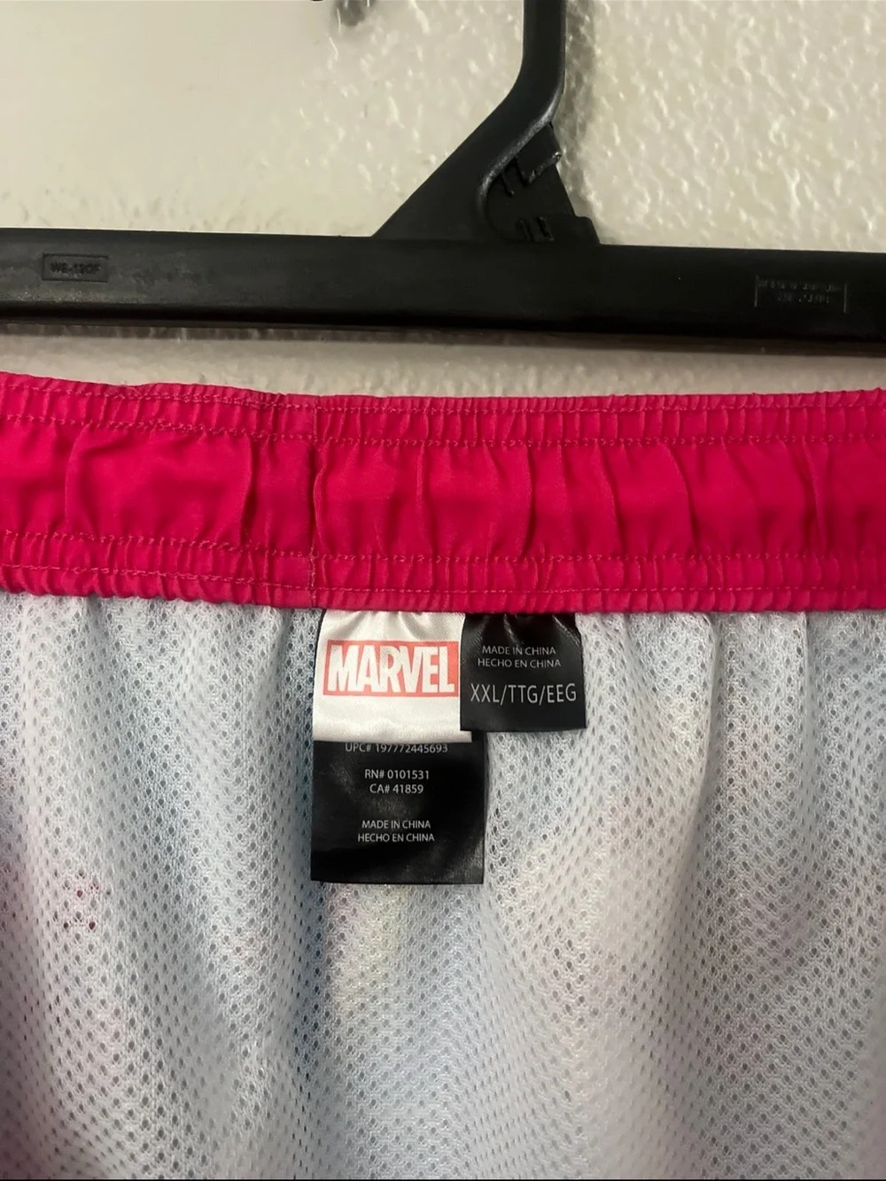 Deadpool adult male swim trunks